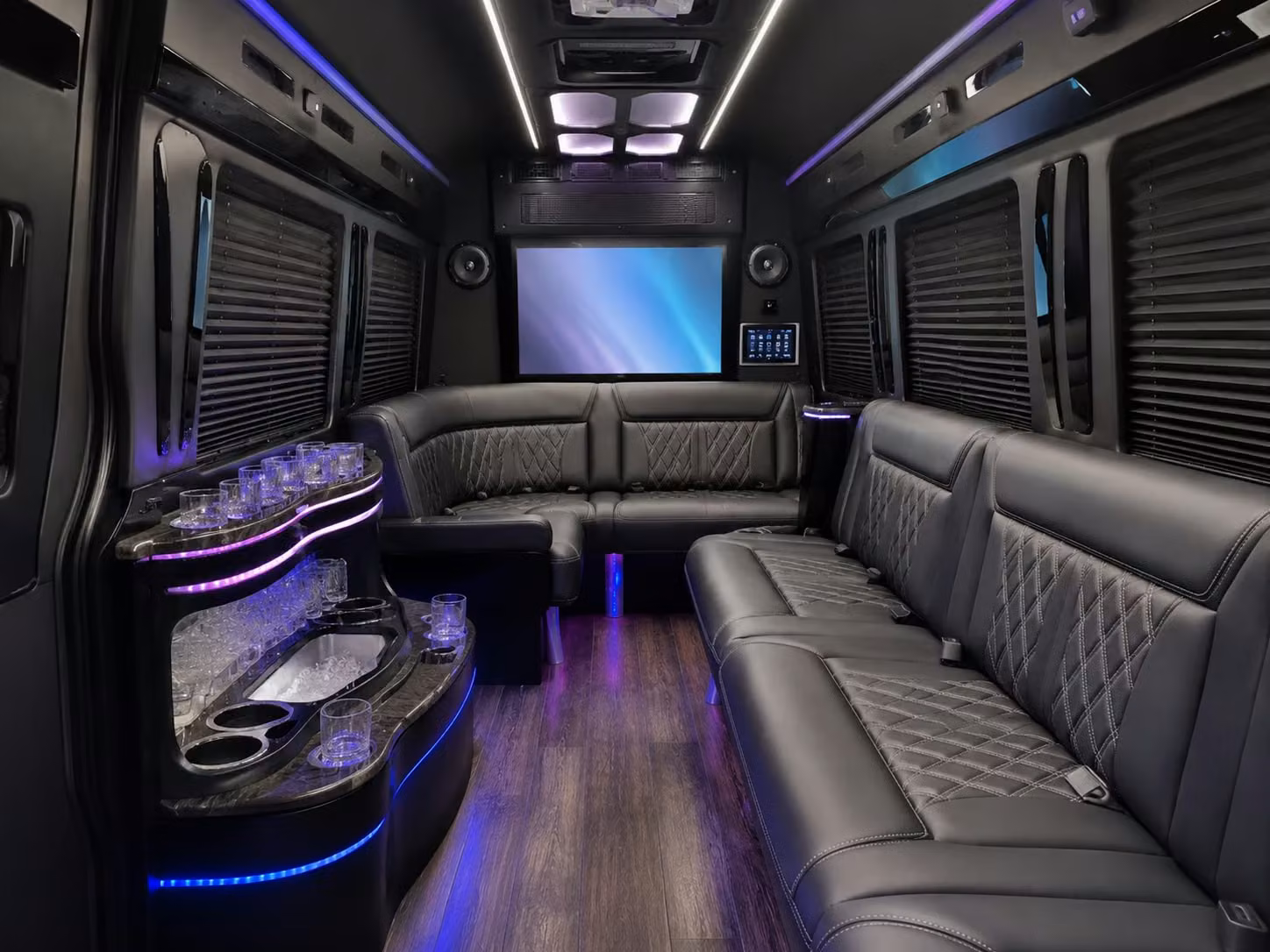 bus rental options for sunrise trips