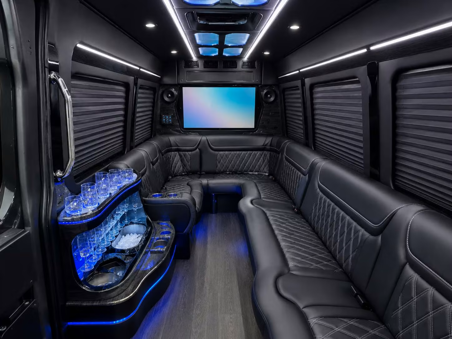 corporate event bus rentals for sunrise business dinners team building and offsites