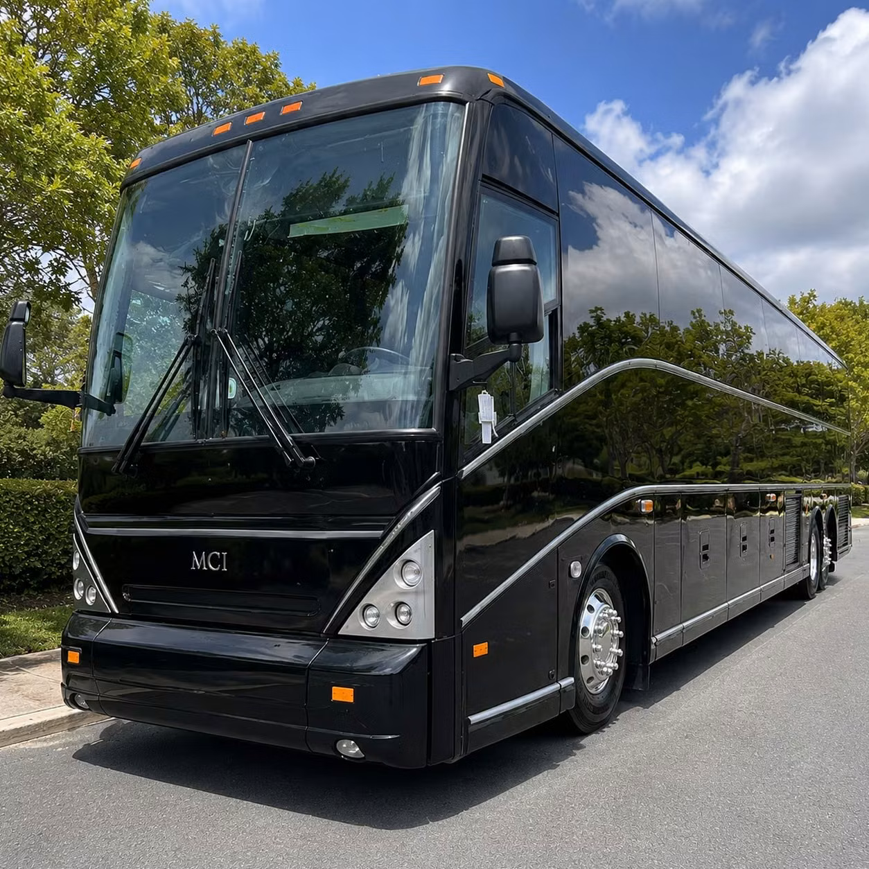 sunrise charter bus rental exterior